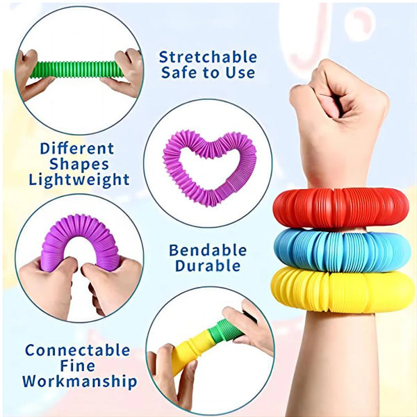 Colorful Stress-Relief Pop Tubes