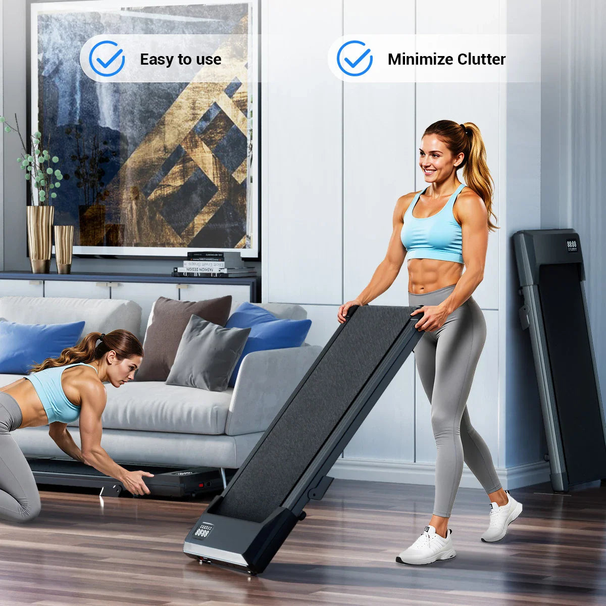 Quiet Foldable Treadmill for Home