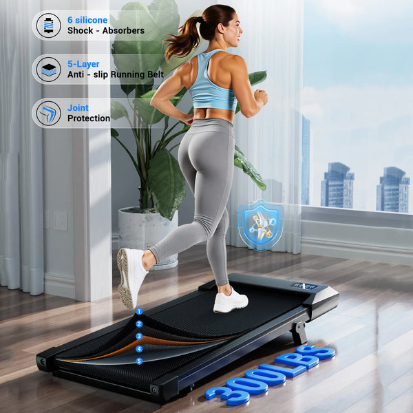 Quiet Foldable Treadmill for Home