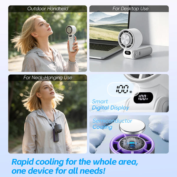 BreezeBuddy Mini Handheld Fan