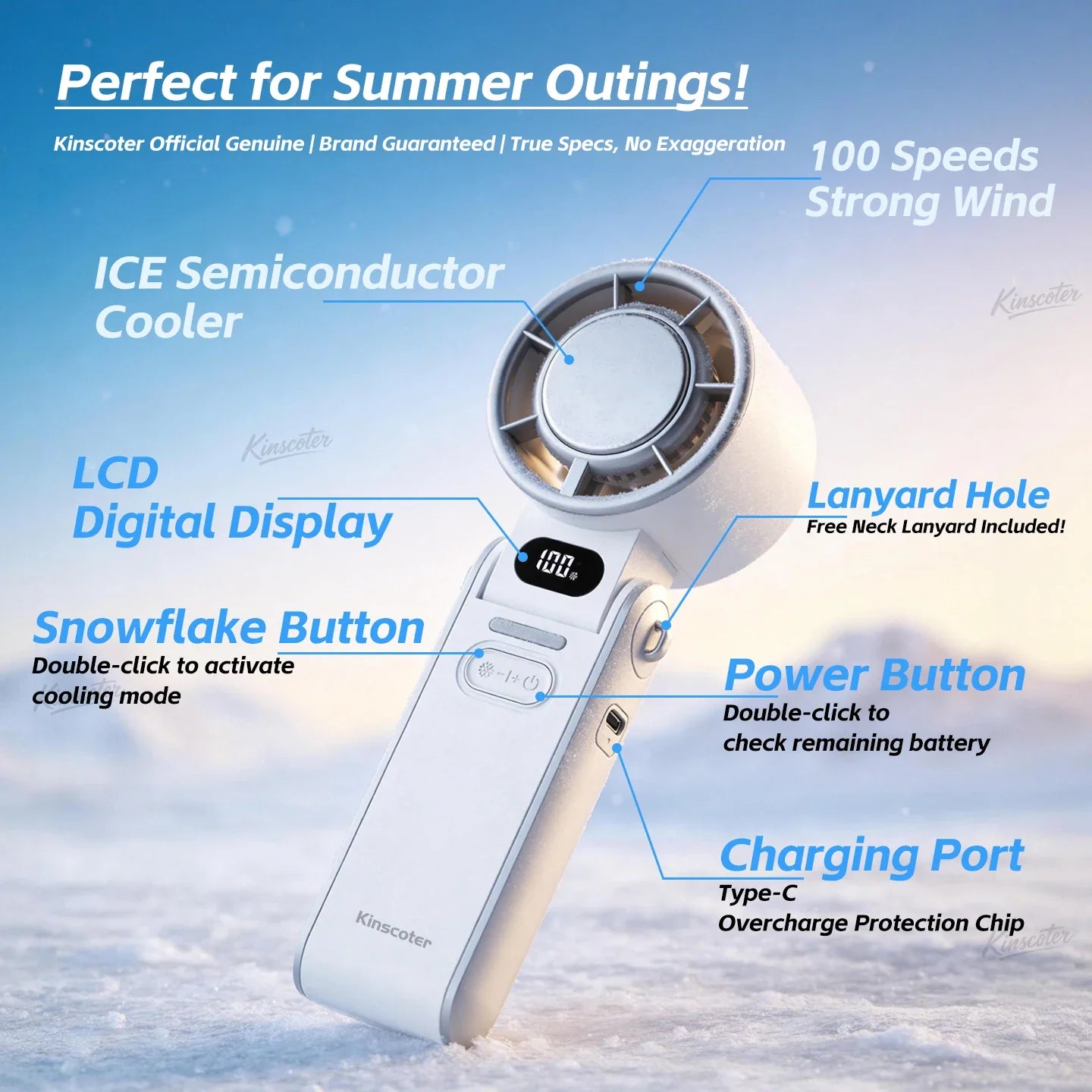 BreezeBuddy Mini Handheld Fan